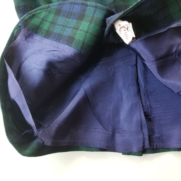 Green and Blue Plaid Women's Jacket - Picture 8 of 8